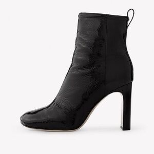 Rag & Bone Black Patent Leather Ankle Boots